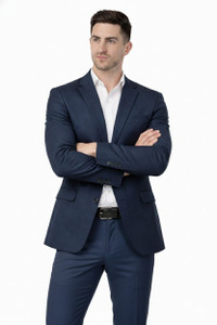 Sognare Solid Single Breasted Formal Men Blazer