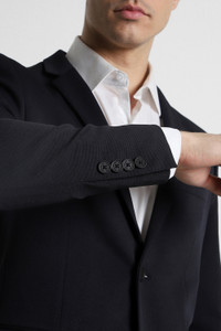 PETER ENGLAND Self Design Single Breasted Casual Men Blazer