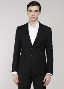 PARK AVENUE Solid Single Breasted Formal Men Blazer
