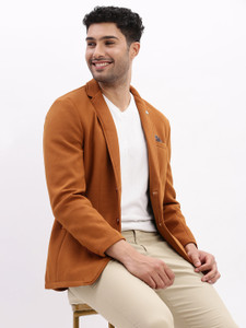 SHOWOFFFF Solid Single Breasted Casual Men Blazer