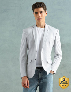 ARROW Self Design Single Breasted Casual Men Blazer