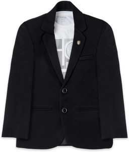 CAVIO Solid Single Breasted Party Boys Blazer