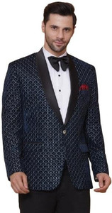 FAVOROSKI Embellished Tuxedo Style Wedding Men Blazer