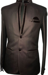 रिसानी पुरुष के लिए ब्लेजर सॉलिड कैजुअल, उत्सव और शादी, फॉर्मल, लाउंज वियर, पार्टी सिंगल ब्रेस्टेड