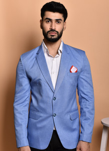 PRINT CULTR Solid Single Breasted Casual Men Blazer