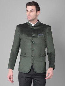 Canary London Solid Bandhgala Casual Men Blazer