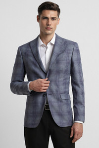 PETER ENGLAND Checkered Single Breasted Formal Men Blazer