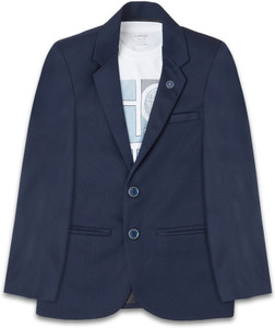 CAVIO Solid Single Breasted Party Boys Blazer