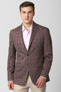 PETER ENGLAND Checkered Single Breasted Formal Men Blazer