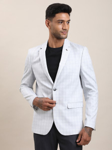 TURTLE Checkered Single Breasted Casual Men Blazer