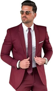 HUMJOLI MENS WEAR Solid Single Breasted Formal Men Blazer