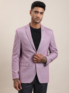 TURTLE Solid Single Breasted Casual Men Blazer