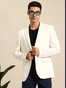 Mast & Harbour Solid Single Breasted Casual Men Blazer