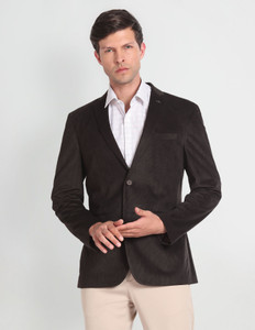 ARROW Solid Single Breasted Formal Men Blazer