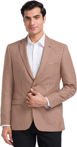 Raymond Checkered Single Breasted Formal Men Blazer