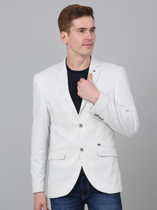 CANTABIL Self Design Single Breasted Casual Men Blazer