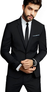 Darbar In Solid Single Breasted Casual, Formal, Festive & Wedding, Party Men Blazer
