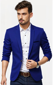 HUMJOLI MENS WEAR Solid Single Breasted Formal, Casual, Festive, Wedding Men Blazer