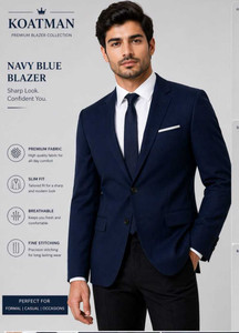 KOAT MAN Solid Single Breasted Casual, Formal Men Blazer
