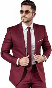 HUMJOLI MENS WEAR Solid Single Breasted Formal, Casual, Festive, Wedding Men Blazer