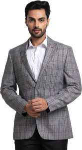 Raymond Checkered Single Breasted Formal Men Blazer