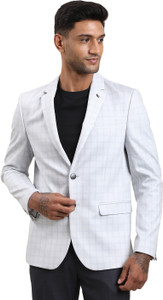 TURTLE Checkered Single Breasted Casual Men Blazer