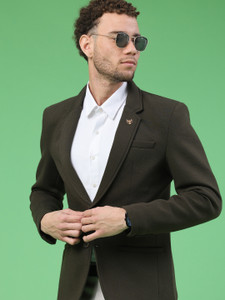 V-MART Solid Single Breasted Casual, Formal Men Blazer
