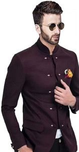 HUMJOLI MENS WEAR Solid Bandhgala Casual, Formal, Party, Festive & Wedding Men Blazer