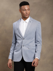 TURTLE Solid Single Breasted Casual Men Blazer