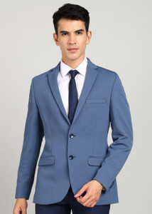 PARK AVENUE Self Design Single Breasted Formal Men Blazer