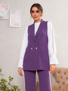 SASSAFRAS Solid Single Breasted Casual Women Blazer