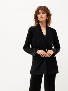 SASSAFRAS Solid Single Breasted Party Women Blazer