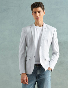 ARROW Self Design Single Breasted Casual Men Blazer
