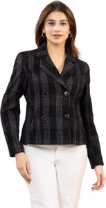 TWENTY ME Checkered Single Breasted Casual Women Blazer
