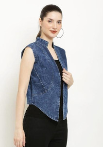 HR FASHION Solid Mandarin Casual Women Blazer