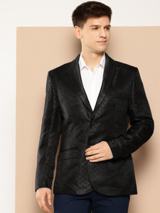 INVICTUS Self Design Double Breasted Casual Men Blazer