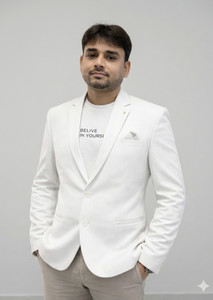 Skylux Solid Single Breasted Casual, Formal, Festive & Wedding Men Blazer