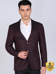 PETER ENGLAND Self Design Tuxedo Style Formal Men Blazer