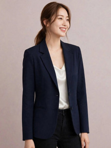 Rocksy Solid Single Breasted Casual Women Blazer