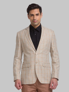 Raymond Checkered Single Breasted Casual Men Blazer