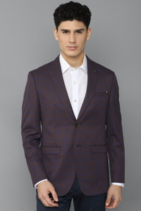 Allen Solly Checkered Single Breasted Formal Men Blazer