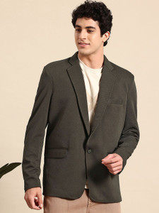 Mast & Harbour Self Design Single Breasted Casual Men Blazer