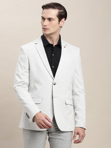 TURTLE Solid Single Breasted Casual Men Blazer
