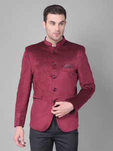 Canary London Self Design Bandhgala Casual Men Blazer