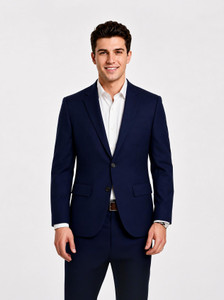 Blue Gent Solid Single Breasted Casual, Festive, Festive & Wedding, Formal, Party, Wedding Men Blazer