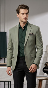 ASTHETIC Solid Single Breasted Party, Festive, Formal, Wedding, Casual Men Blazer