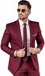 HUMJOLI MENS WEAR Solid Single Breasted Formal, Casual, Festive, Wedding Men Blazer