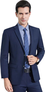 SOFTINO Solid Single Breasted Festive & Wedding, Party Men Blazer