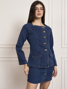 STYLESTONE Solid Single Breasted Casual Women Blazer