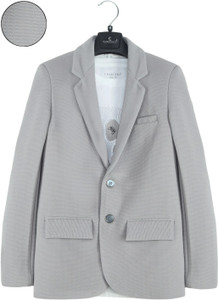 Charchit Solid Single Breasted Party Boys Blazer